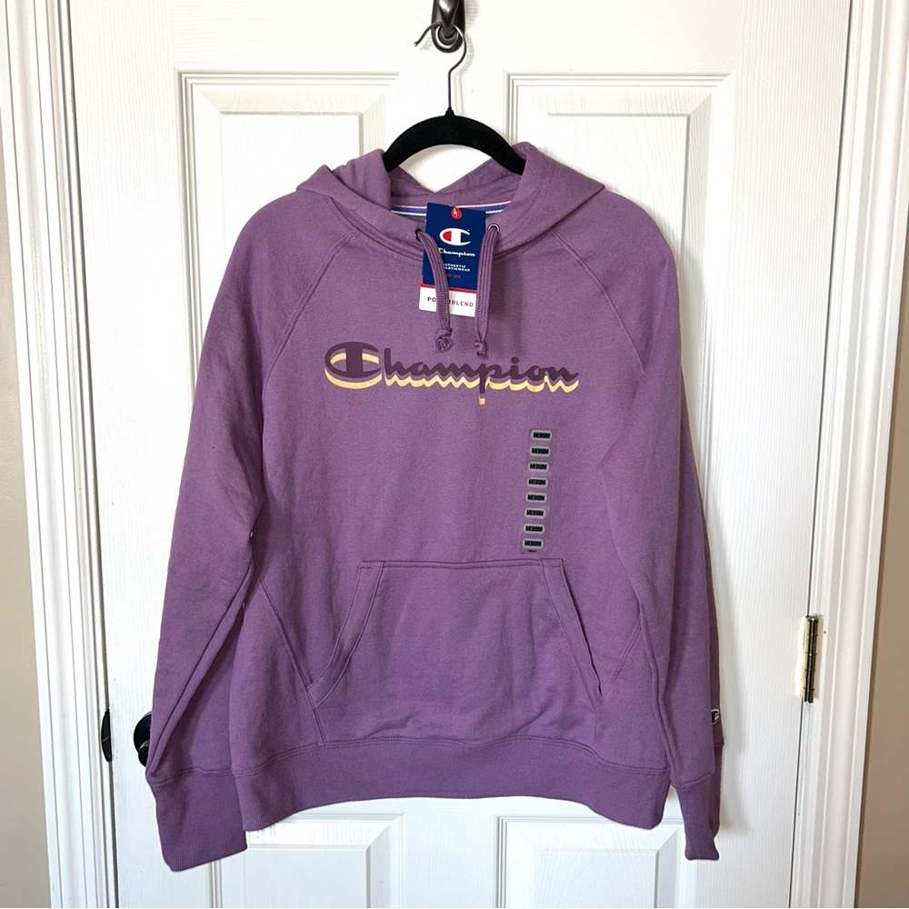 Champion Powerblend Purple Hoodie - NEW